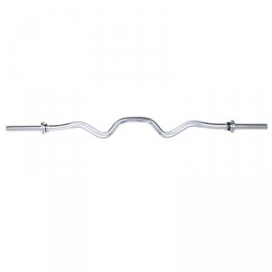 Gryf łamany inSPORTline Combinatore ∙ do bicepsów i tricepsów ∙ antypoślizgowy chwyt ∙ 123 cm / 30 mm ∙ zaciski zabezpieczające