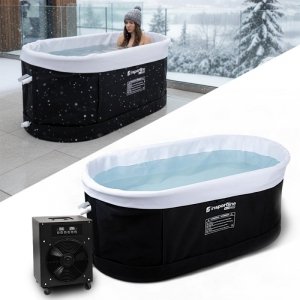 Balia-wanna do morsowania inSPORTline FrostPeace ∙ składana ∙ 0-55 °C ∙ termo-system ∙ 380 l ∙ system termoregulacji