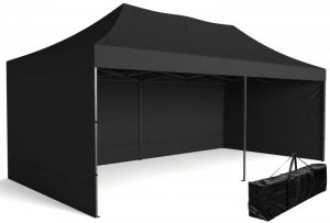 Pawilon handlowy ekspresowy - 3x6 m - czarny