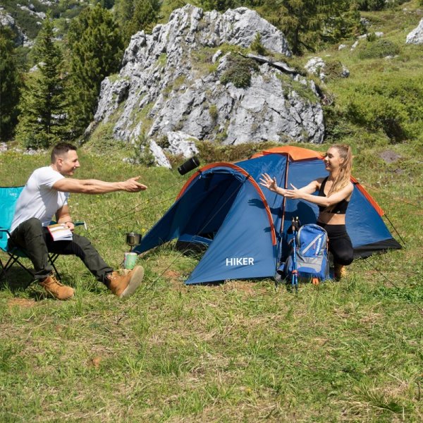 NC6010 NIEBIESKI NAMIOT KEMPINGOWY HIKER NILS CAMP