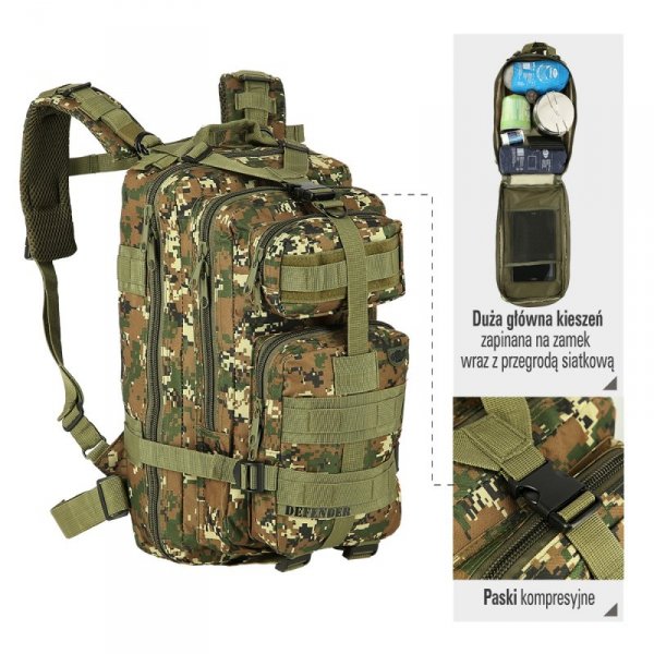 CBT7204  ZIELONY MORO DEFENDER PLECAK NILS CAMP