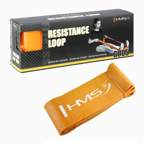 GU05 ORANGE 101 x 4.5 x 2080 MM GUMA DO ĆWICZEŃ HMS