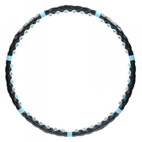 HHP006 BLACK-BLUE HULA HOP MASUJĄCY Z MAGNESAMI 98CM HMS
