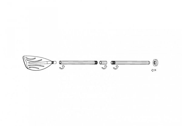 Wiosła do pontonu 2 szt 122 cm Jednopiórowe 59623 INTEX