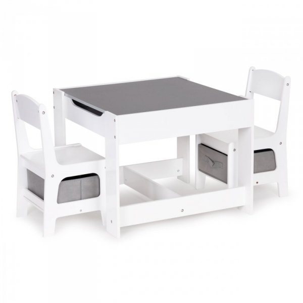 Meble dla dzieci zestaw drewniany stół + 2 krzesła ECOTOYS