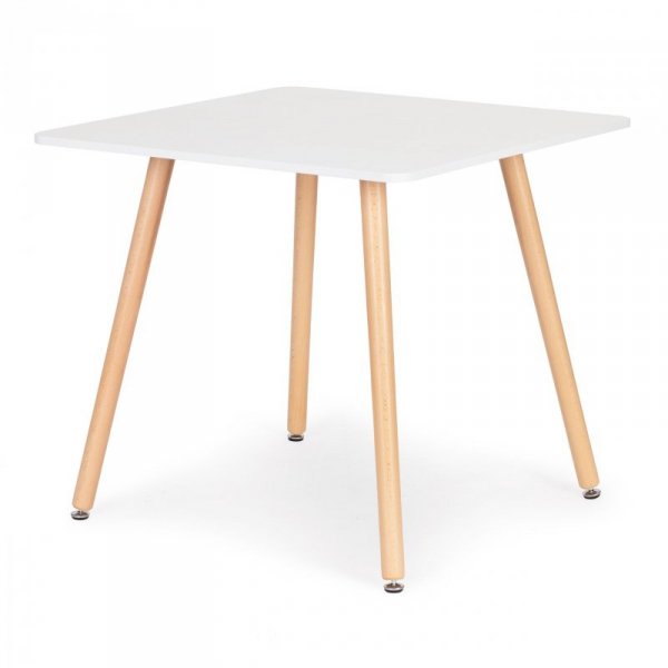 Stolik kuchenny nowoczesny drewniany kwadratowy 80x80 cm ModernHome