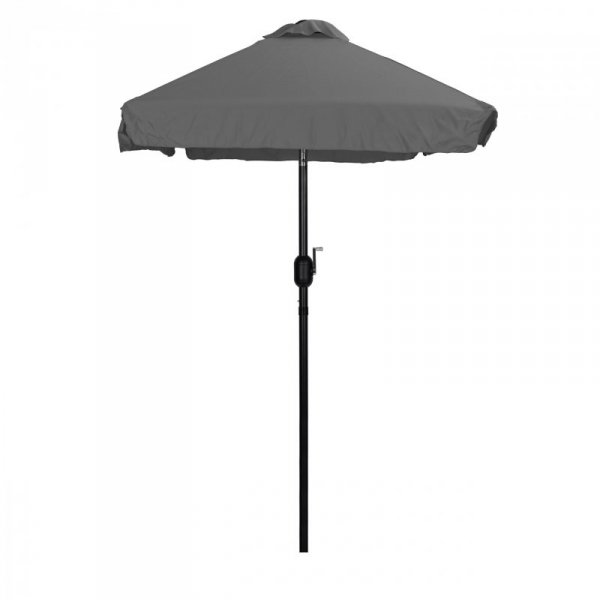 Prostokątny duży parasol ogrodowy skośny łamany z korbą szary 200x140 cm MultiGarden