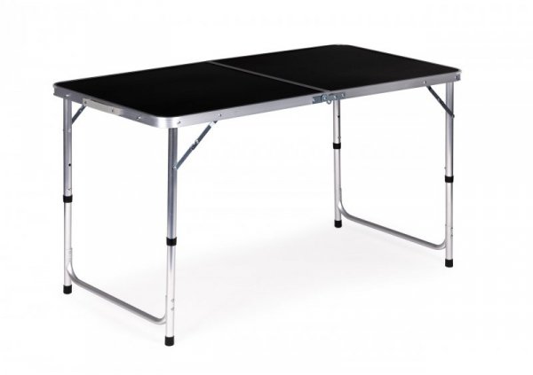 Stolik turystyczny stół składany kemping czarny blat 120x60 cm MultiGarden
