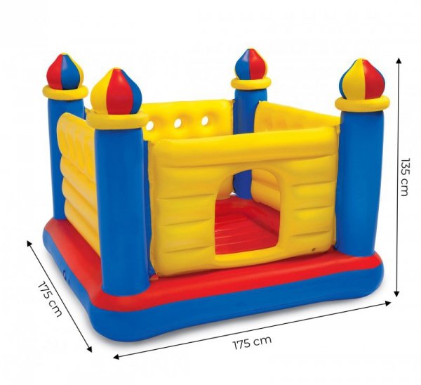 Dmuchana trampolina Zamek dla dzieci 174x174x135 cm INTEX 48259