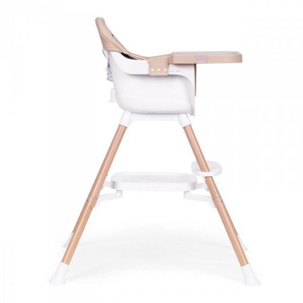 Fotelik krzesełko do karmienia dzieci 2w1 beżowy ECOTOYS