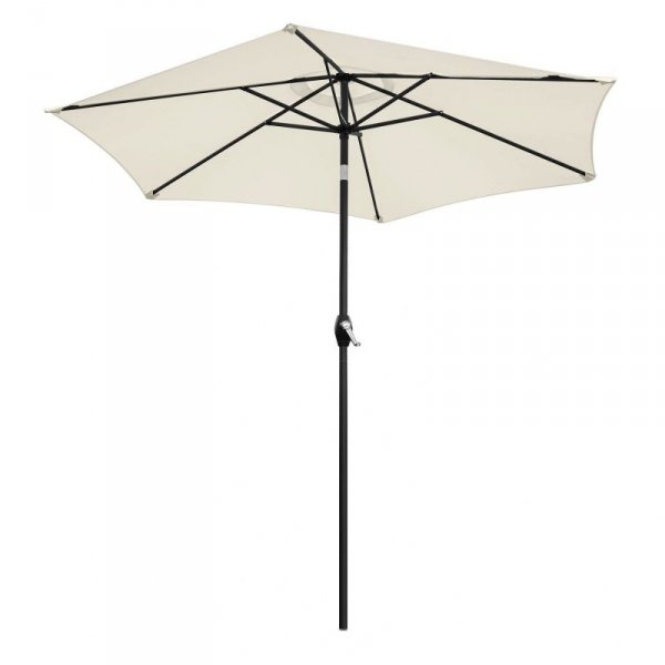 Składany parasol ogrodowy balkonowy regulowany 210 cm beżowy