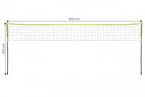 Siatka do siatkówki badmintona 600x240 cm składana wytrzymała MultiGarden