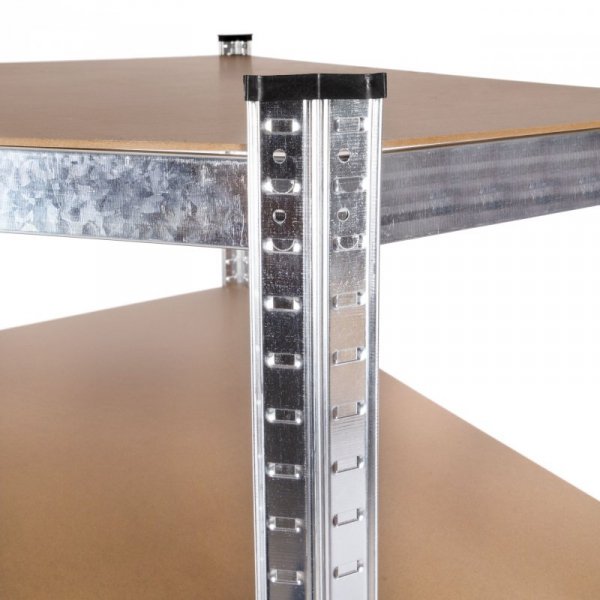 Regał magazynowy narożny 180x90x40 cm stal galwanizowana 5 półek 875 kg ModernHome