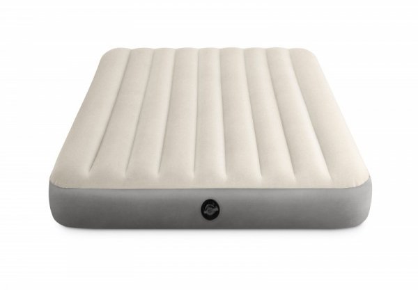 Materac welurowy do spania dwuosobowy dmuchany 203x152 cm INTEX 64103
