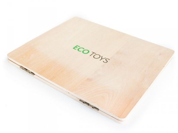 Drewniany laptop edukacyjny tablica magnetyczna ECOTOYS