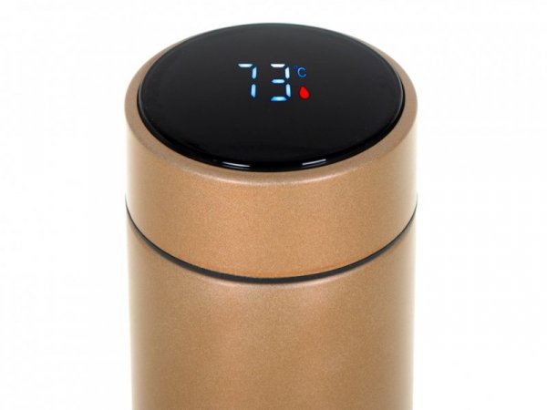 Kubek termiczny termos smart LED 500ml złoty