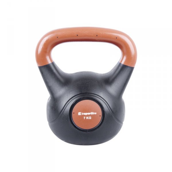 Hantla bitumiczna inSPORTline Kettlebell Dark 7 kg