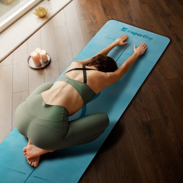 Mata fitness do ćwiczeń inSPORTline Padvana joga, aerobik 183x61cm