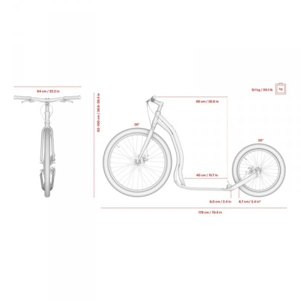 Hulajnoga Yedoo Trexx Disc 26/20"