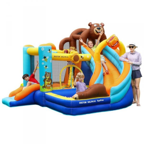 Dmuchany zamek plac zabaw dla dzieci Doctor Dolphin Honey Bear 72069
