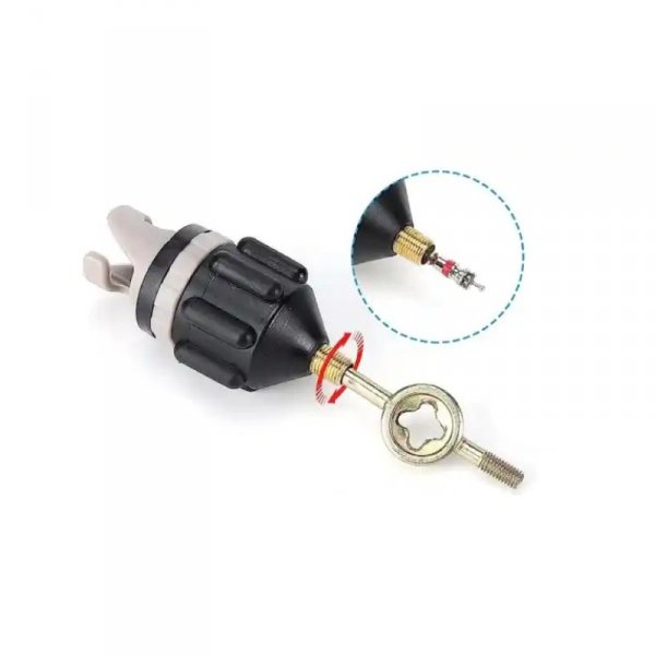 Adapter do zaworów desek SUP przejściówka na AV inSPORTline z kluczem
