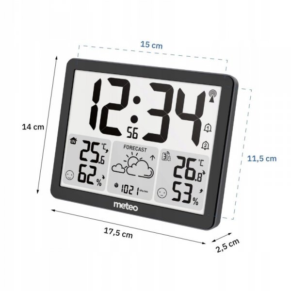 STACJA POGODOWA Z DCF METEO SP201 Z POGODYNKA