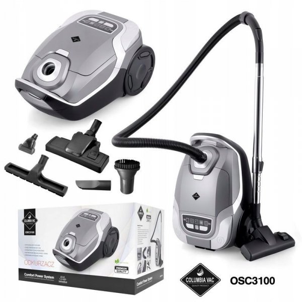 Cichy ODKURZACZ COLUMBIAVAC ULTRA MOCNY INTELIGENTNY TURBOSZCZOTKA 4200W