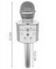 Mikrofon karaoke- srebrny Izoxis 22188
