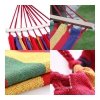 Hamak ogrodowy 1- osobowy DREWNIANY STELAŻ 250 x 90 cm XL KR22WZ4