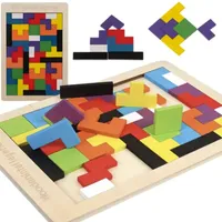 Układanka drewniana- puzzle/ tetris Kruzzel 22667 