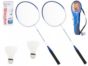 Rakietki rakiety paletki do badmintona zestaw lotki z pokrowcem etui