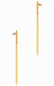 Kolczyki długie miecze (P7933AU)