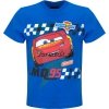 T-shirt koszulka AUTA ZYGZAK MCQUEEN niebieska