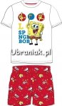 Piżama SpongeBob letnia biało-czerwona