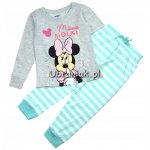 Piżama Myszka Minnie miętowo-szara