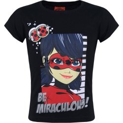 T-shirt Miraculum Biedronka Czarny Kot czarny