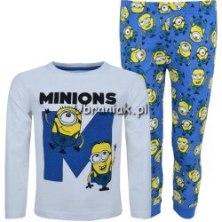 Piżama Minionki biało-niebieska