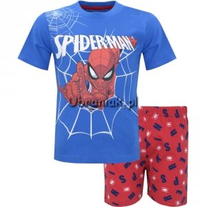 Piżama Spiderman letnia niebieska