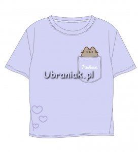 T-shirt Pusheen fioletowy