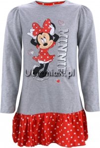 Sukienka Myszka Minnie szaro-czerwona
