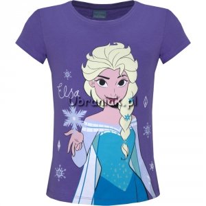 T-shirt Koszulka Kraina Lodu Elsa fiolet