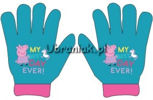 Rękawiczki Świnka Peppa niebieskie