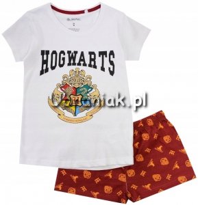 Piżama Harry Potter dziewczęca Hogwarts biała