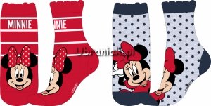 Skarpetki Myszka Minnie dla dziewczynki 2-pak