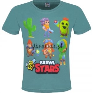 T-shirt postacie z Brawl Stars zielony