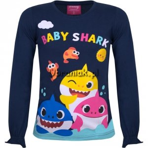 Bluzka BABY SHARK granatowa
