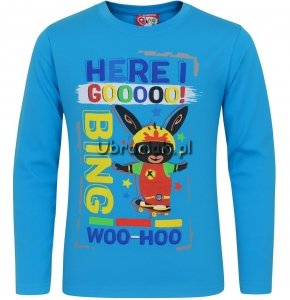 Bluzka chłopięca BING długi rękaw niebieska licencja