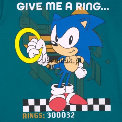 T-shirt Sonic zielony