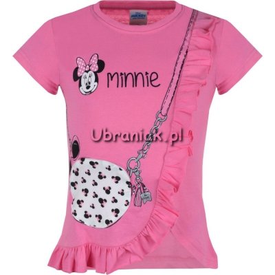 T-shirt Myszka Minnie z torebką różowy