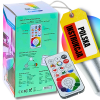 C2_tds0565_Zestaw żarówek kolorowych LED RGB + piloty - 4 szt.
